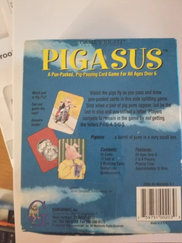 PIGASUS Pig-Passing Card Game (1995) - photo 3