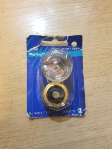 Leviton 20A 125V Plug Fuses P-Type (New Package)