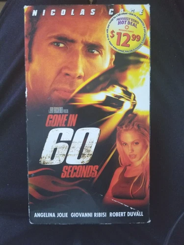 Gone in 60 Seconds VHS Tape - Nicolas Cage