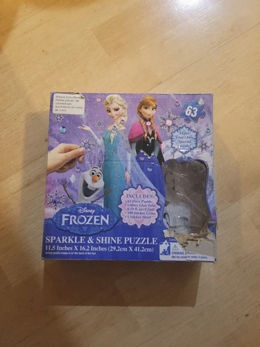 DISNEY FROZEN Sparkle & Shine 63 Piece Puzzle 11.5" x 16.2" - op