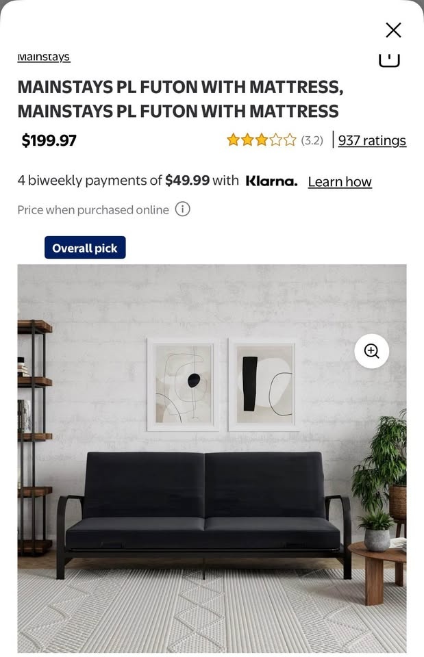 Black sofa bed - photo 2