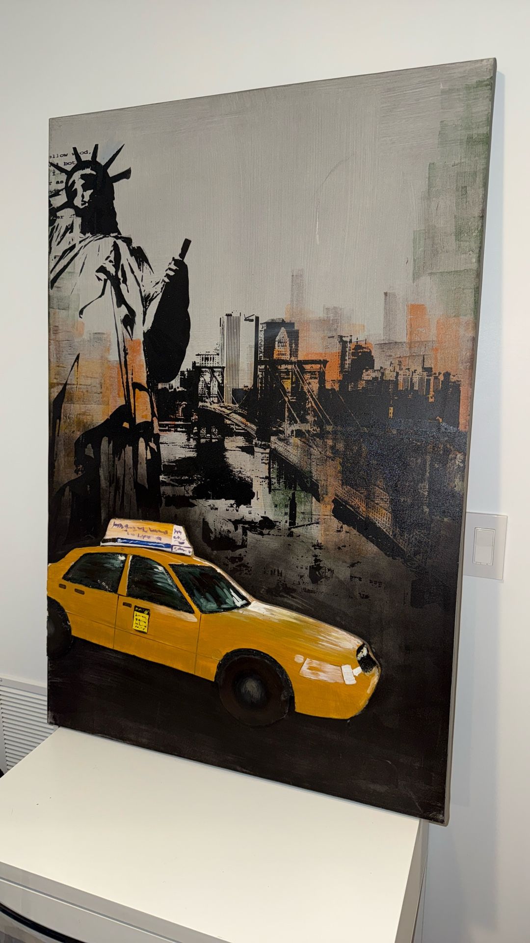 NYC Taxi Painting Artwork - photo 2