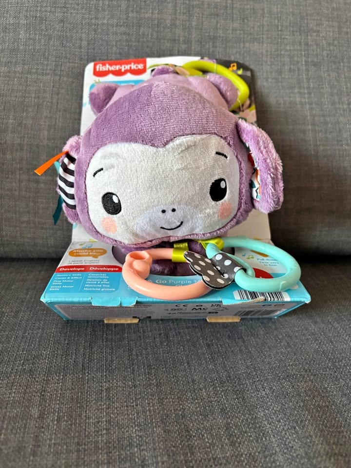Purple monkey toy