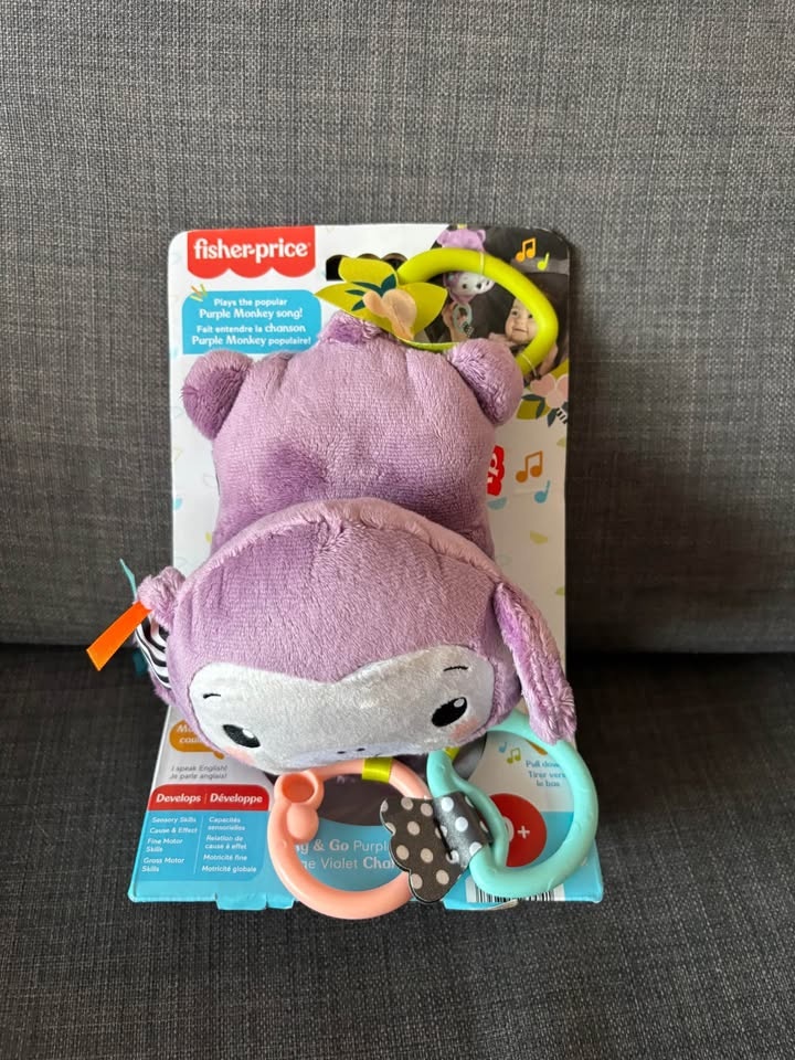Purple monkey toy - photo 2
