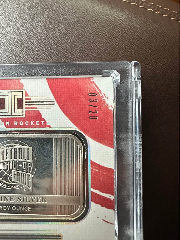 2023-24 Impeccable Yao Ming Troy Ounce Silver Bar /20 - photo 2