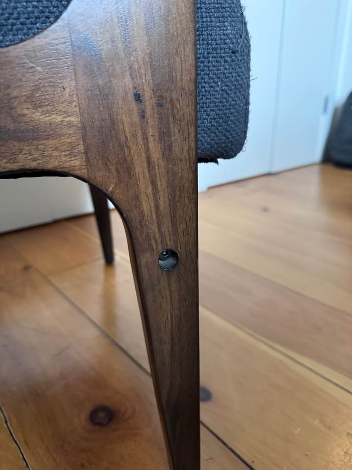 Mid Century Modern Arm Chair - Charcoal Gray - photo 4