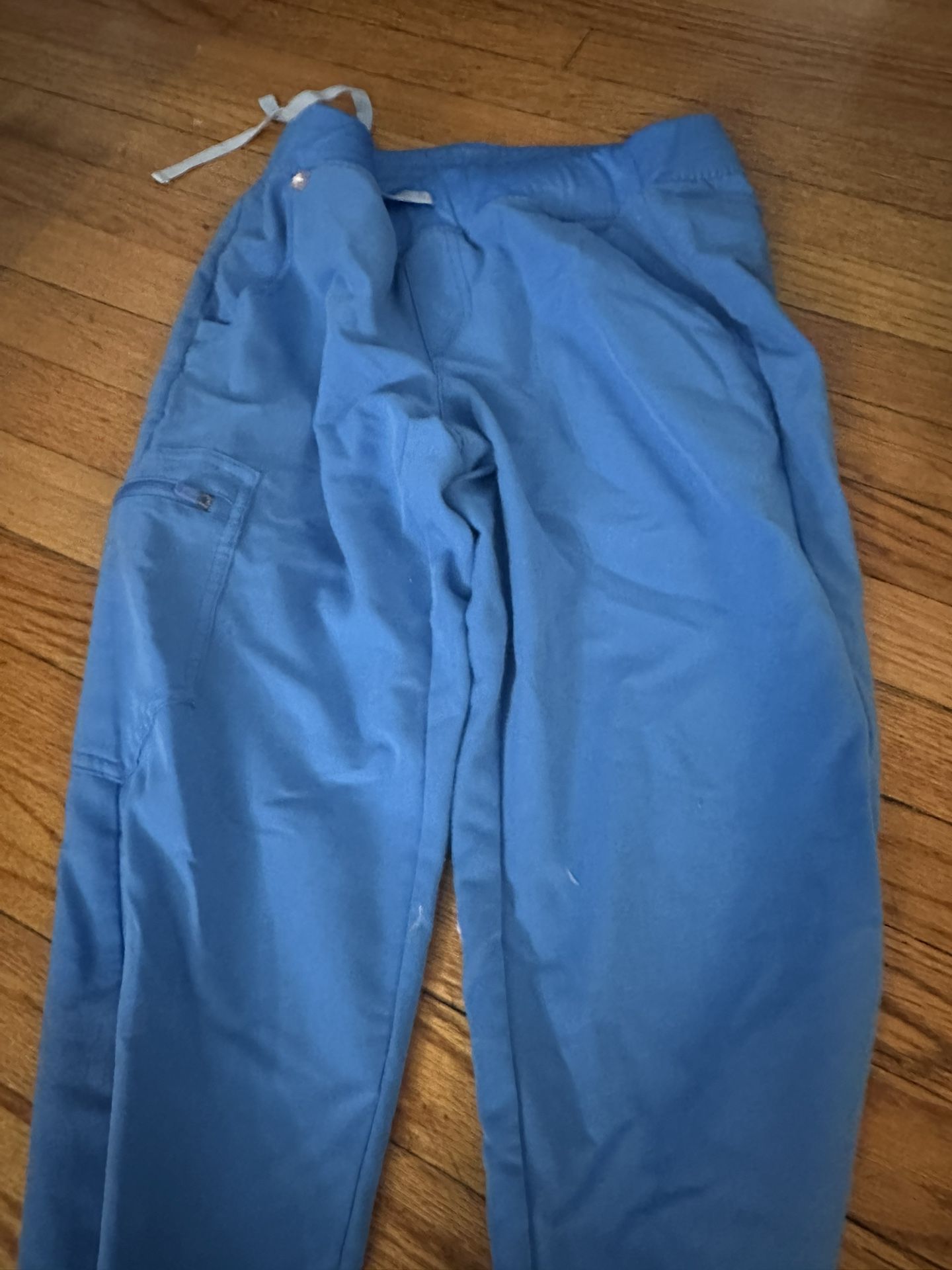 Women’s Scrub Pants Small Figs Brand Blue