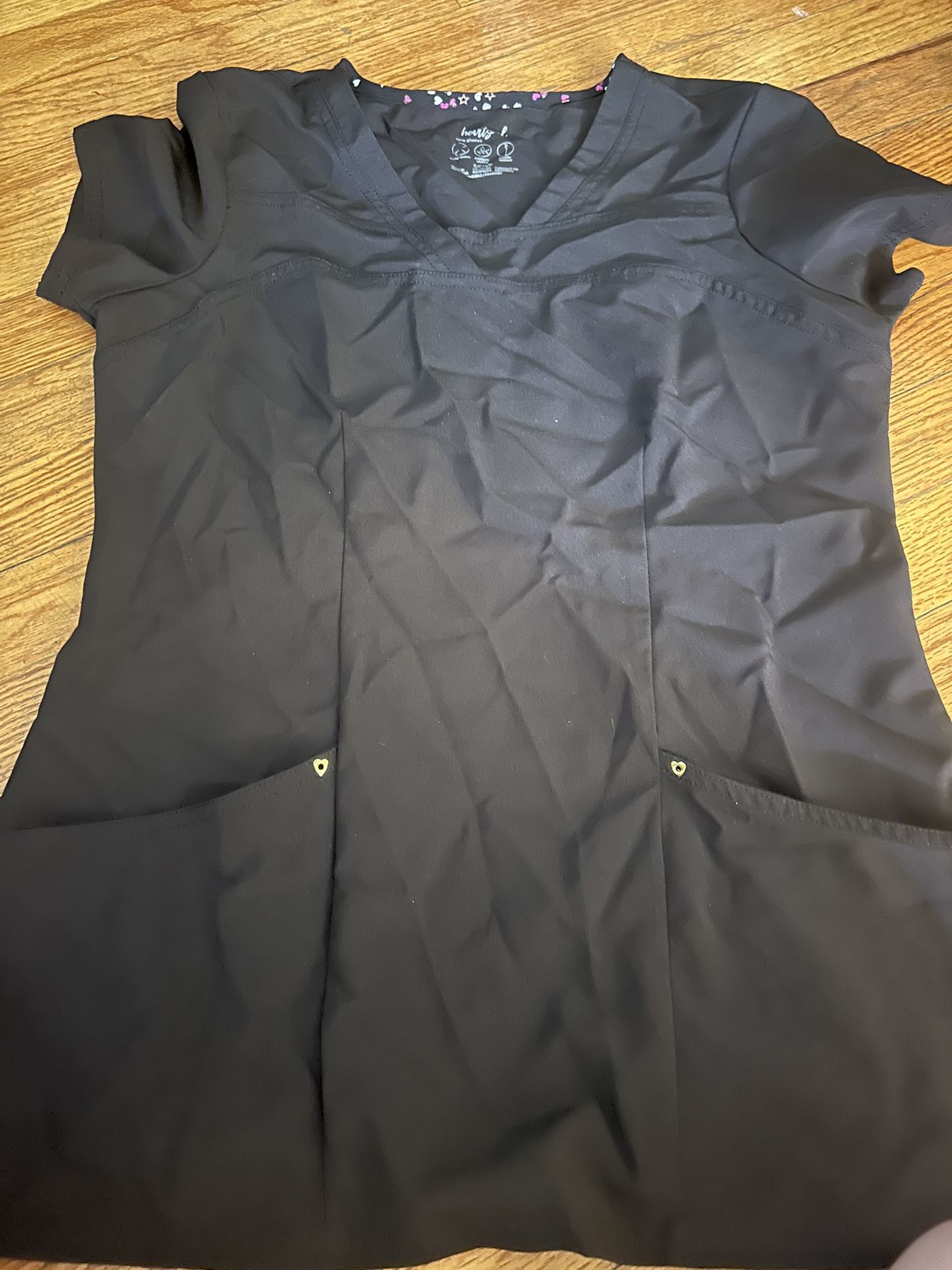 Women’s Scrub Top Small Black