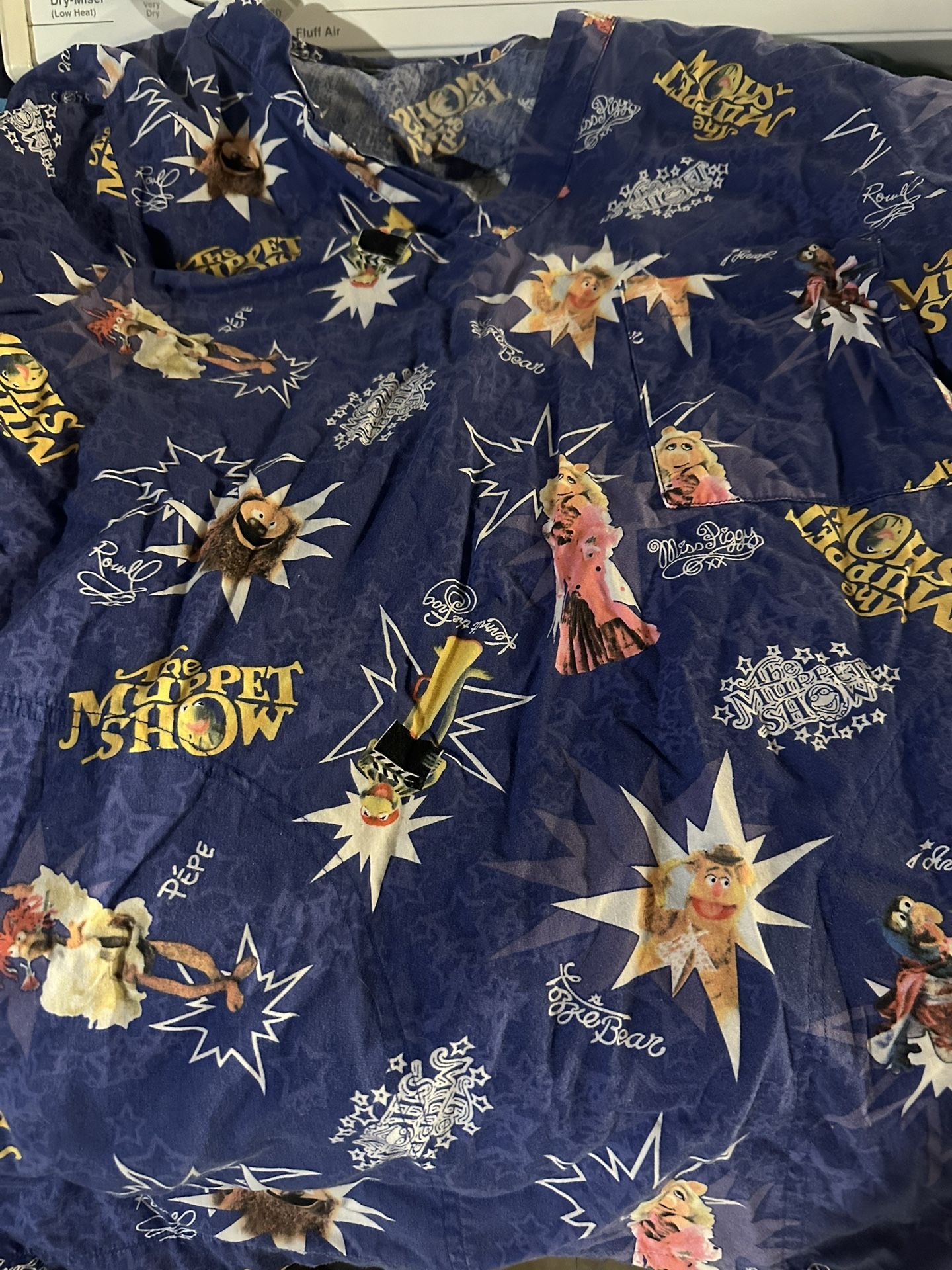 Muppet Show Women’s Scrub Top Small