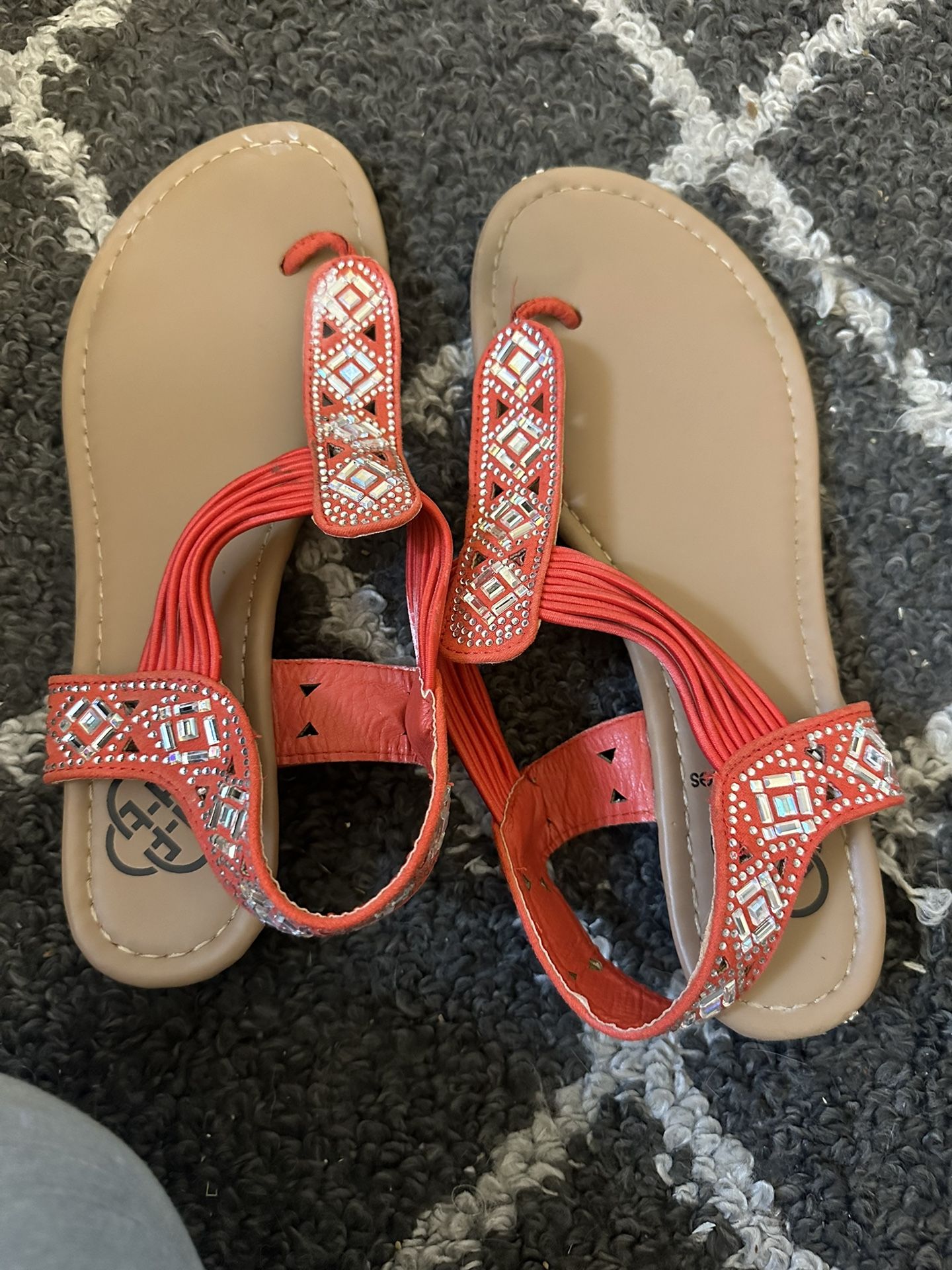 Red Sandals Women’s Size 7
