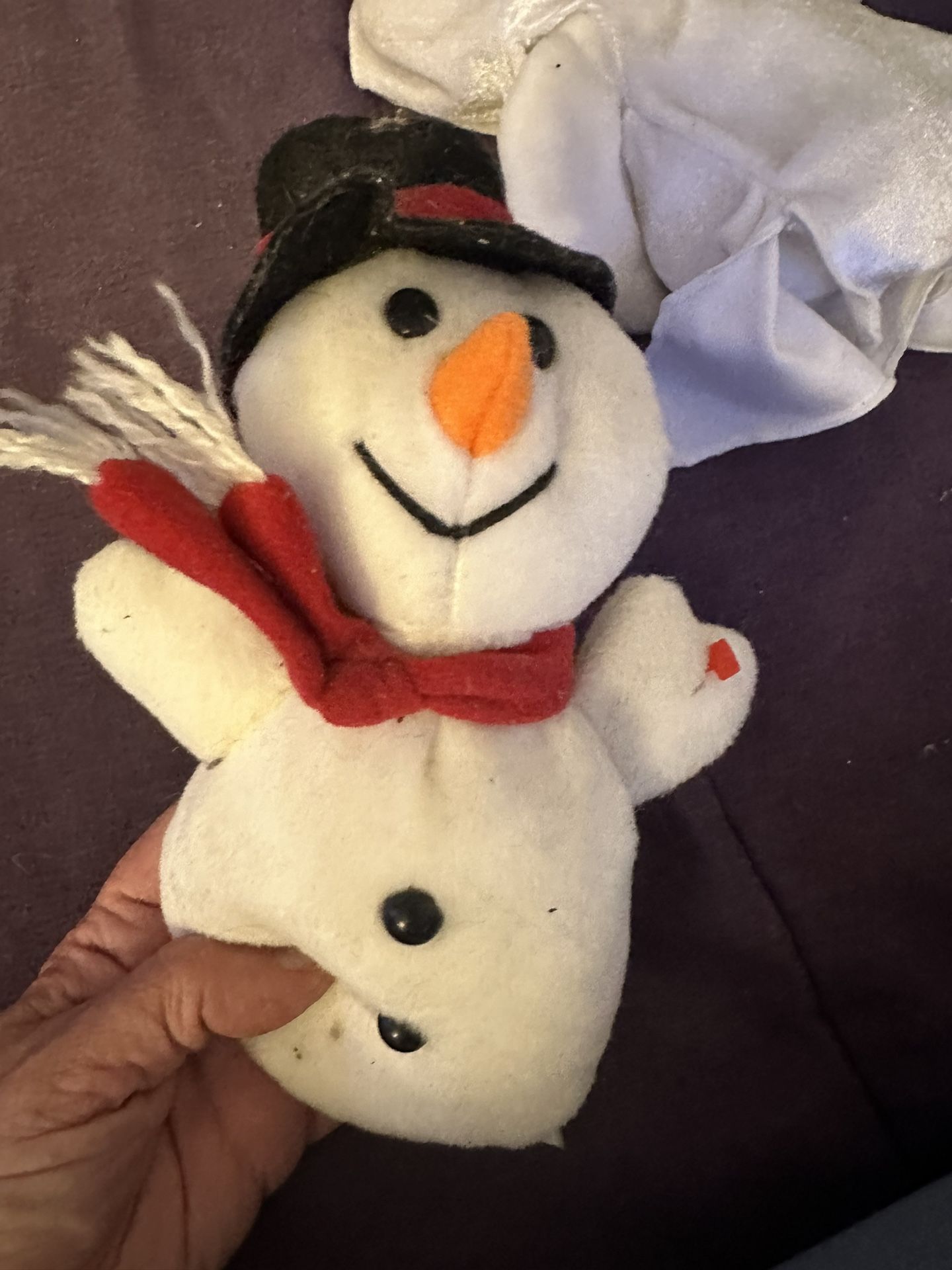 Snowman Beanie Baby