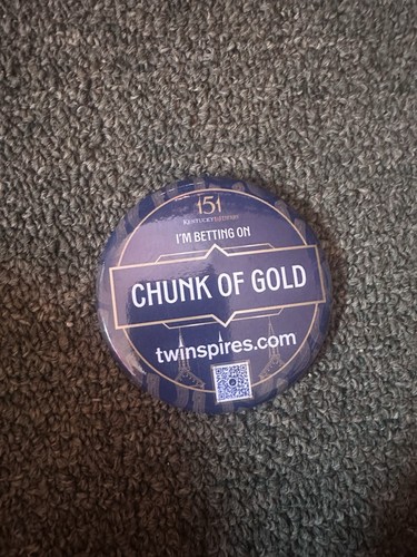 Chunk Of Gold Derby Button