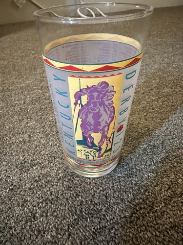 1997 Kentucky Derby Glass Signed By Jockey Robby Albarado