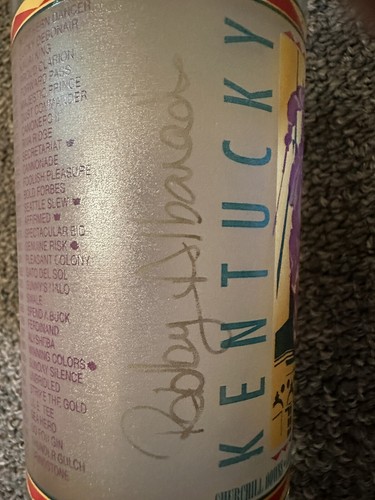 1997 Kentucky Derby Glass Signed By Jockey Robby Albarado - photo 2