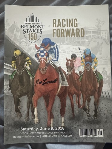Belmont Stakes Program 2018 With Ron Turcotte Signature
