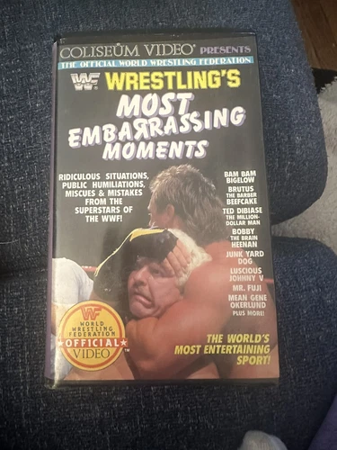WWF Wrestling's Most Embarrassing Moments VHS Tape
