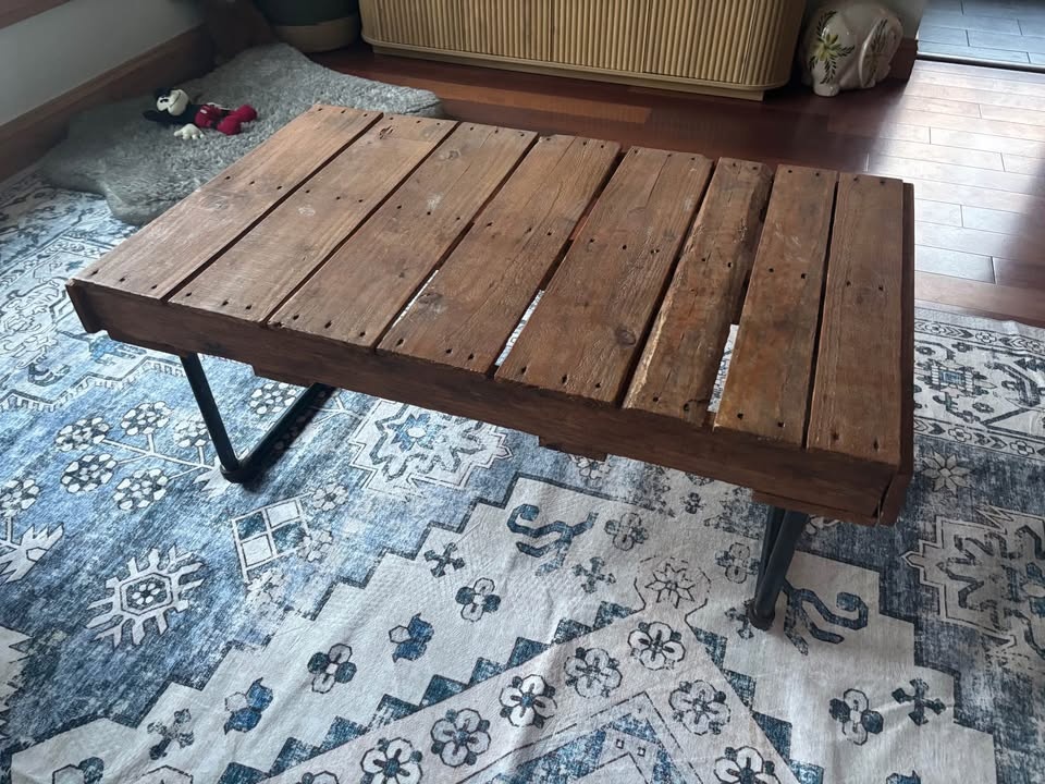 Wooden coffee table (Pallet style) - photo 2
