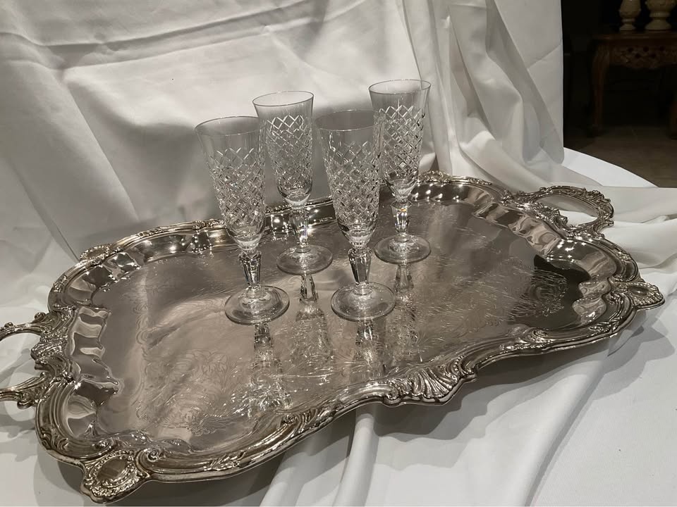 Crystal Vintage Champagne Glasses Set of 4 - photo 4