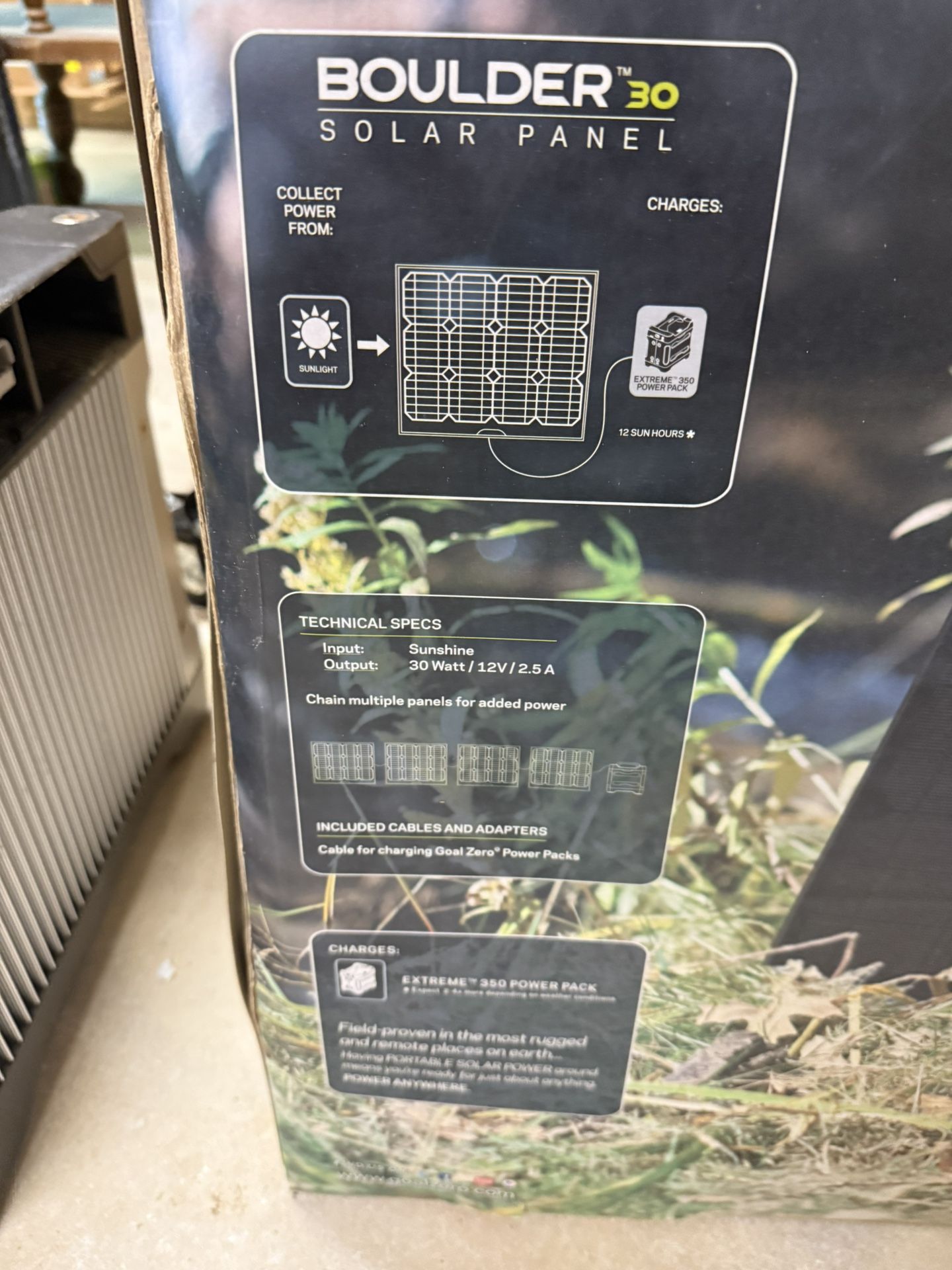 3 New Goal Zero Boulder 30W Solar Panels #32201 - photo 2