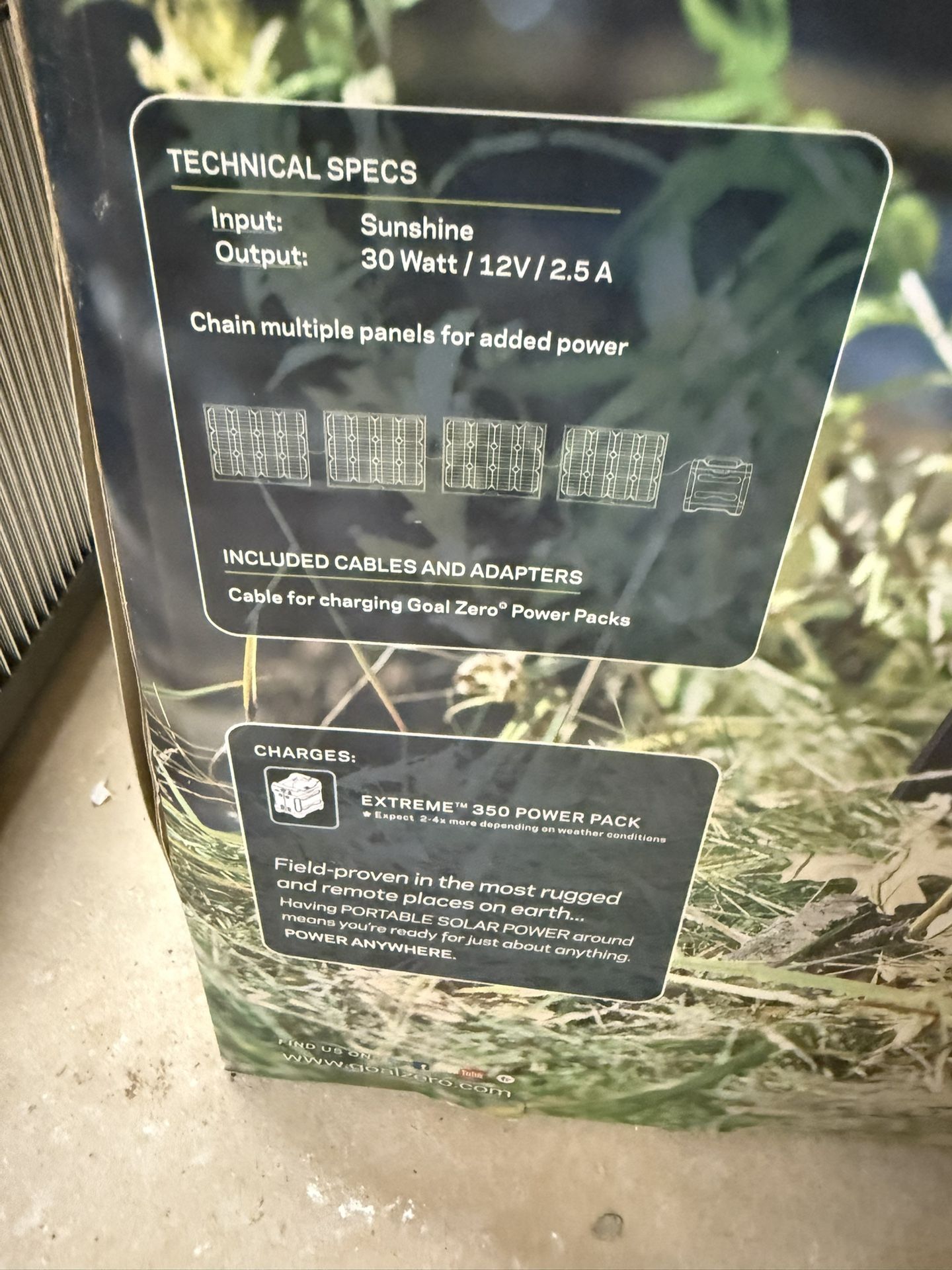 3 New Goal Zero Boulder 30W Solar Panels #32201 - photo 3