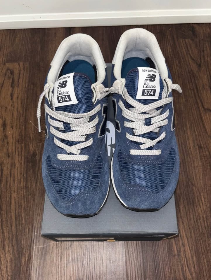 New Balance Mens 574 CORE PACK NAVY BLUE SIZE 9.5M - photo 2