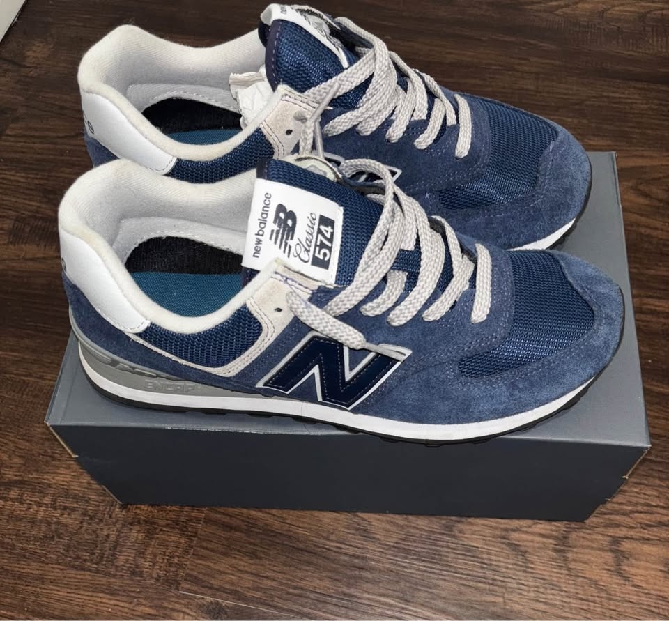 New Balance Mens 574 CORE PACK NAVY BLUE SIZE 9.5M - photo 3