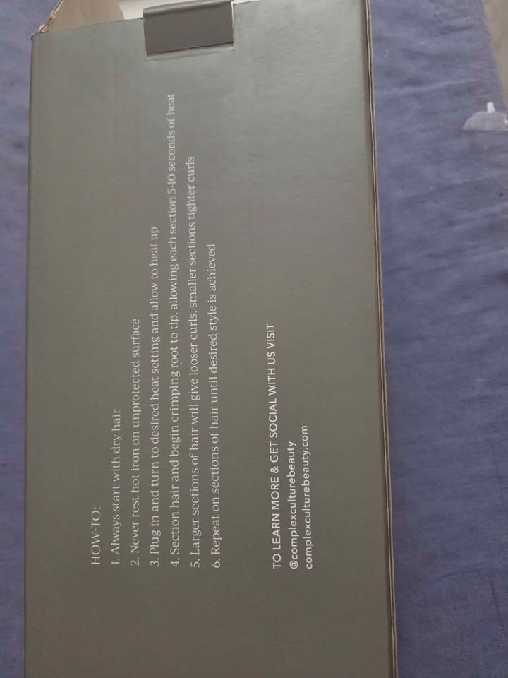 Complex Culture Wave Maker Triple Hot Iron – Like New - photo 4