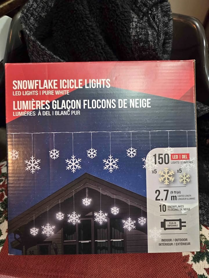 9 ft Snowflake Light Strand