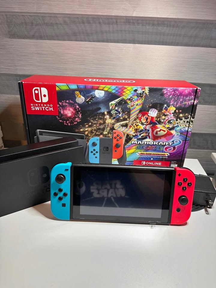 Modded Nintendo Switch Mario Kart 8 Deluxe Bundle w/ Games