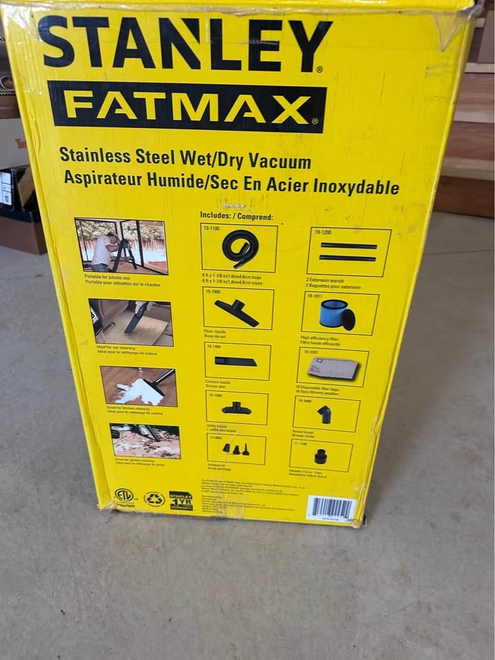 Stanley Fatmax 10 Gallon 6.0 Peak HP Wet/Dry Vacuum - photo 2