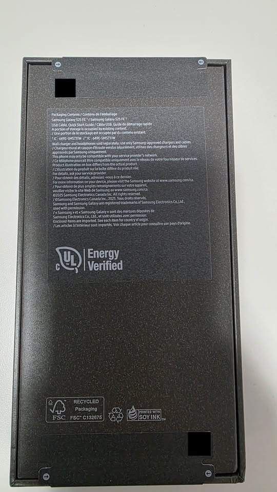 Samsung Galaxy S25 FE – 128GB – Brand New Sealed - photo 2