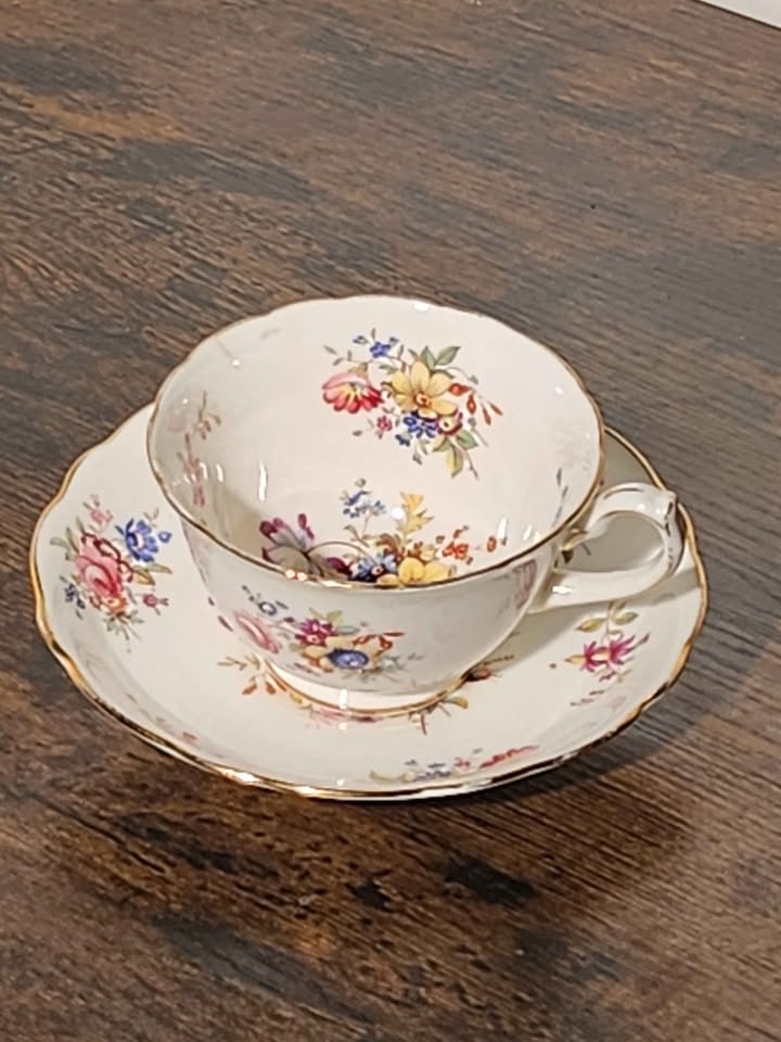 Vintage Tea Cups & Saucers - Ansley, Royal Albert, Paragon & Mor