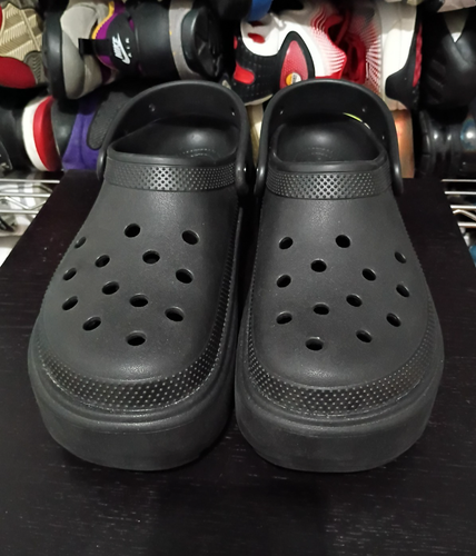 Size 12 - Men's Black Crocs Stomp Clogs - photo 3