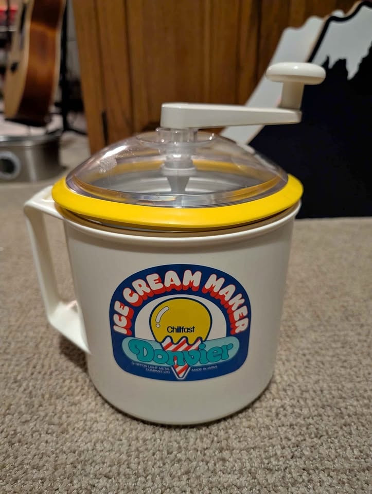 Vintage Donvier Chillfast Hand Crank Ice Cream Maker
