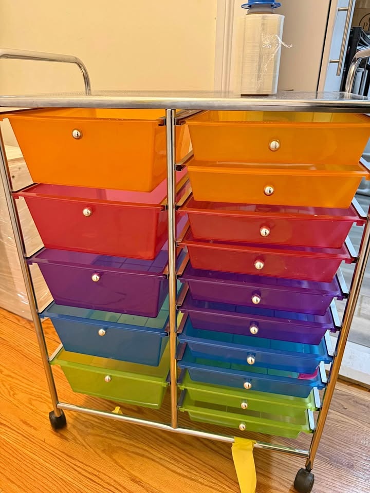 Rainbow 10-Drawer Rolling Storage Cart