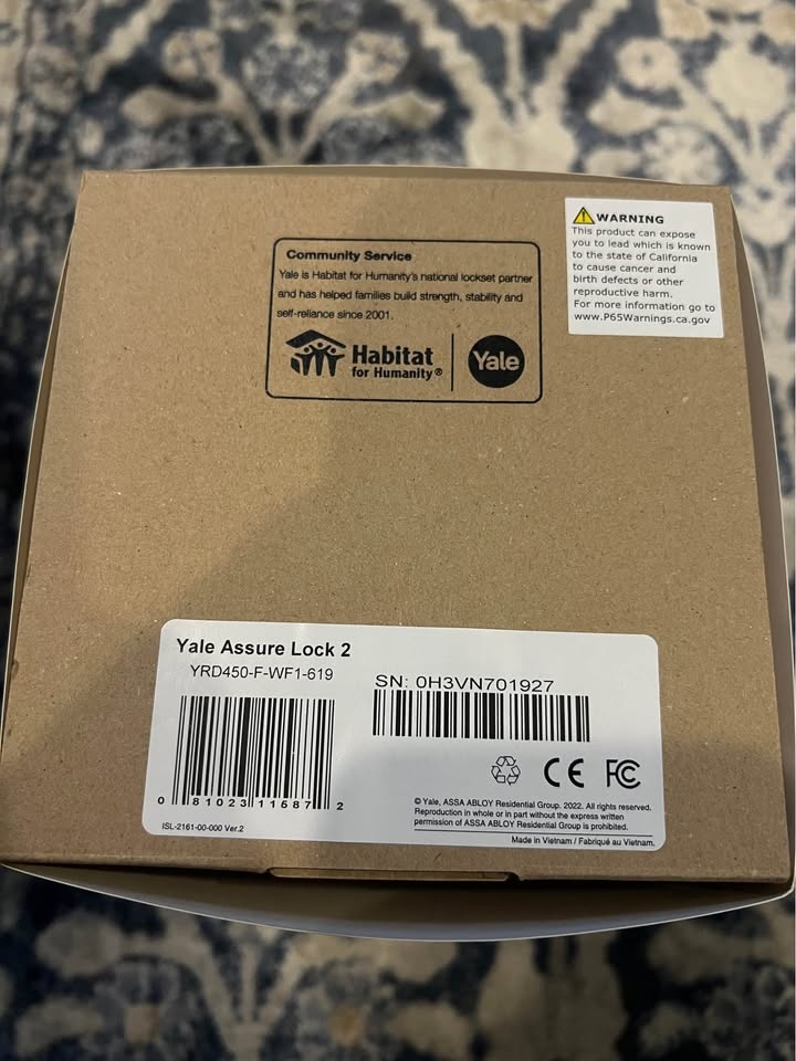 Yale Assure Lock 2 Touch Wi-Fi Deadbolt Brand New - photo 5