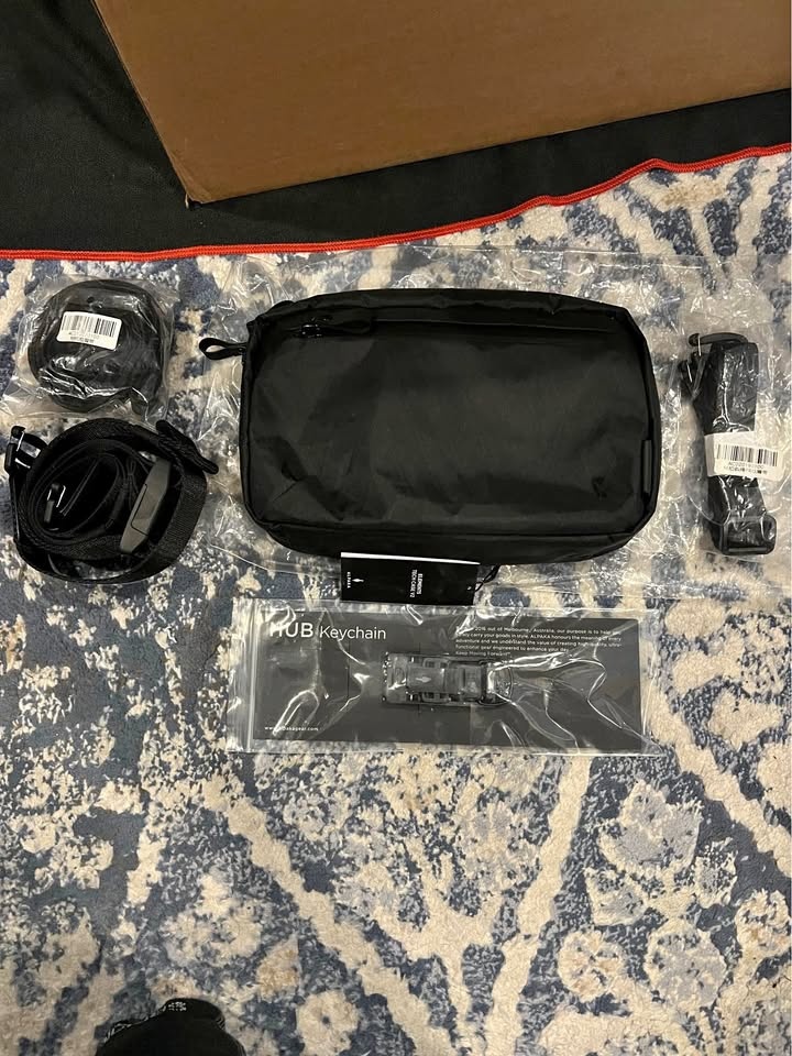 Alpaka Gear Elements Tech Case Sling Bag Black | X-Pac VX21