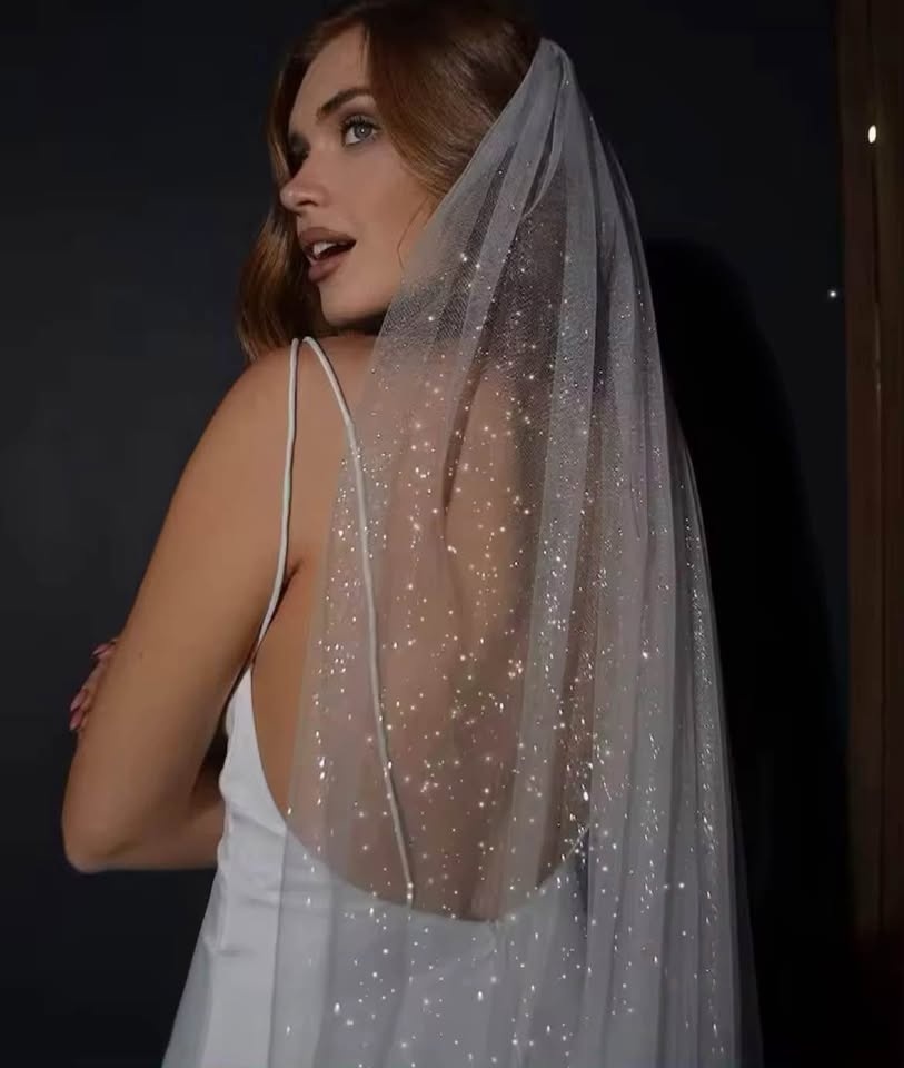 Waist length Sparkle Veil - photo 4