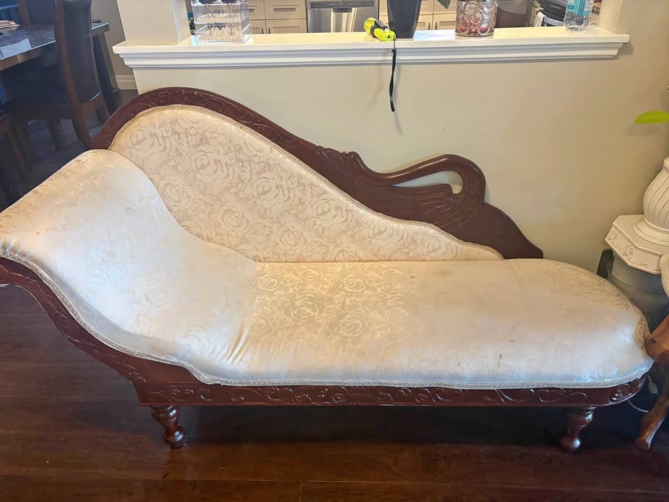 Custom Made Cream Lounge Chair