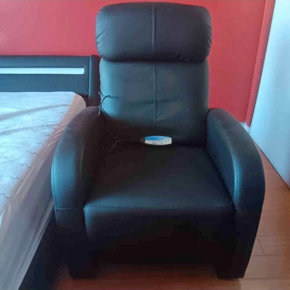 Leather Power/Massage Recliner