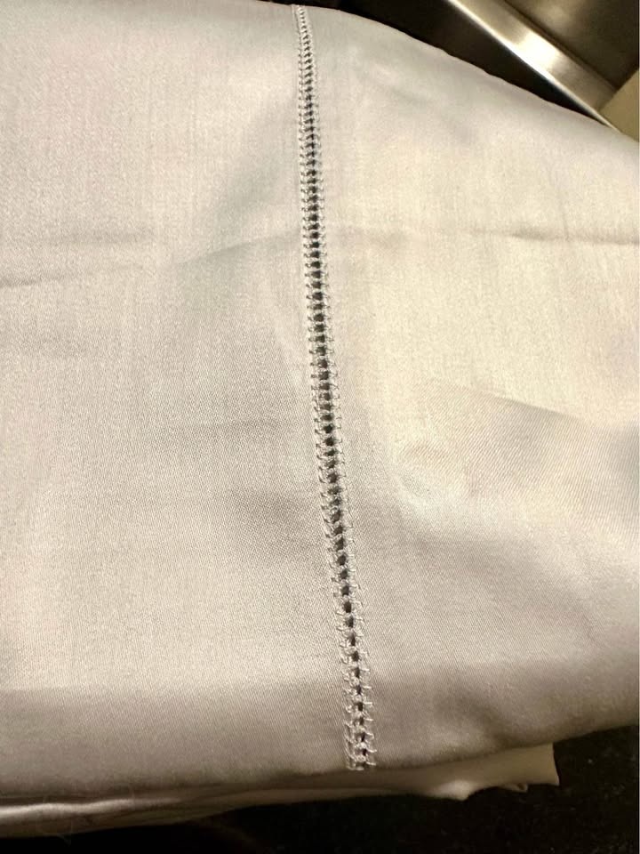 Grey Sferra King Pillow Case - Extra Long Staple Cotton Sateen - photo 2