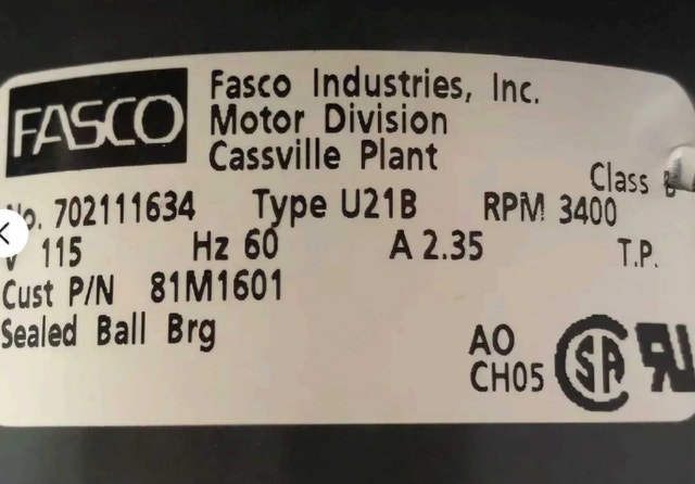Furnace Inducer Motor & Air Pressure Switch - photo 2