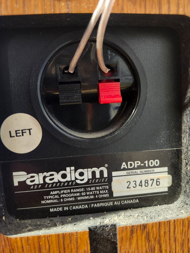 Paradigm ADP-100 Surround Dipole Speakers