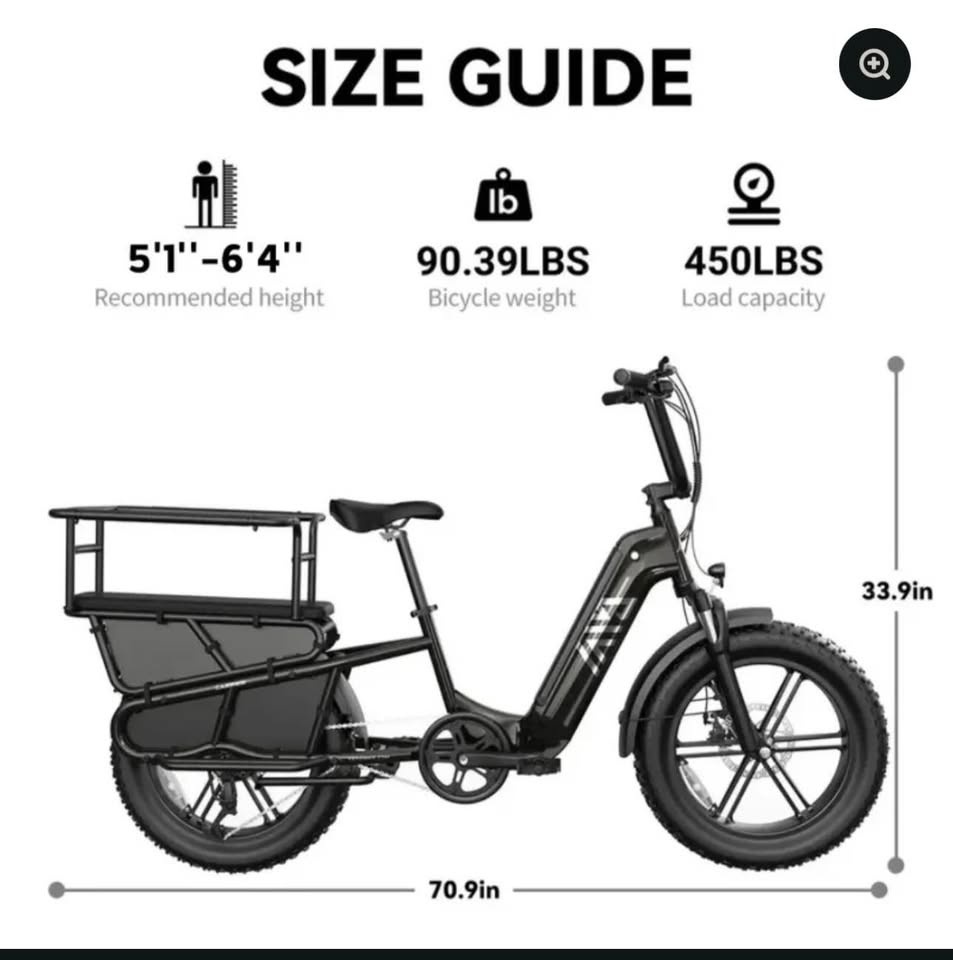 NEW TST Carrier Electric Bike – Open Box – Save vs Retail – Pick - photo 2