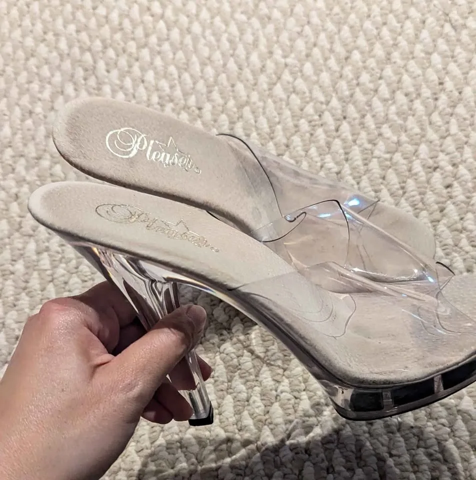 Pleasers Clear Plastic Heels thumbnail