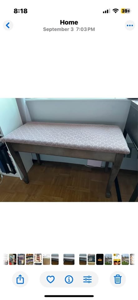 Vintage Bench with Storage