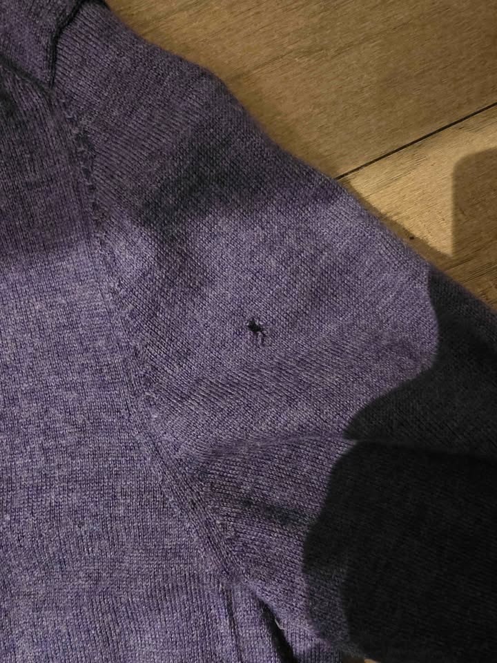 Calvin Klein Purple Merino V-Neck Sweater Large - photo 3