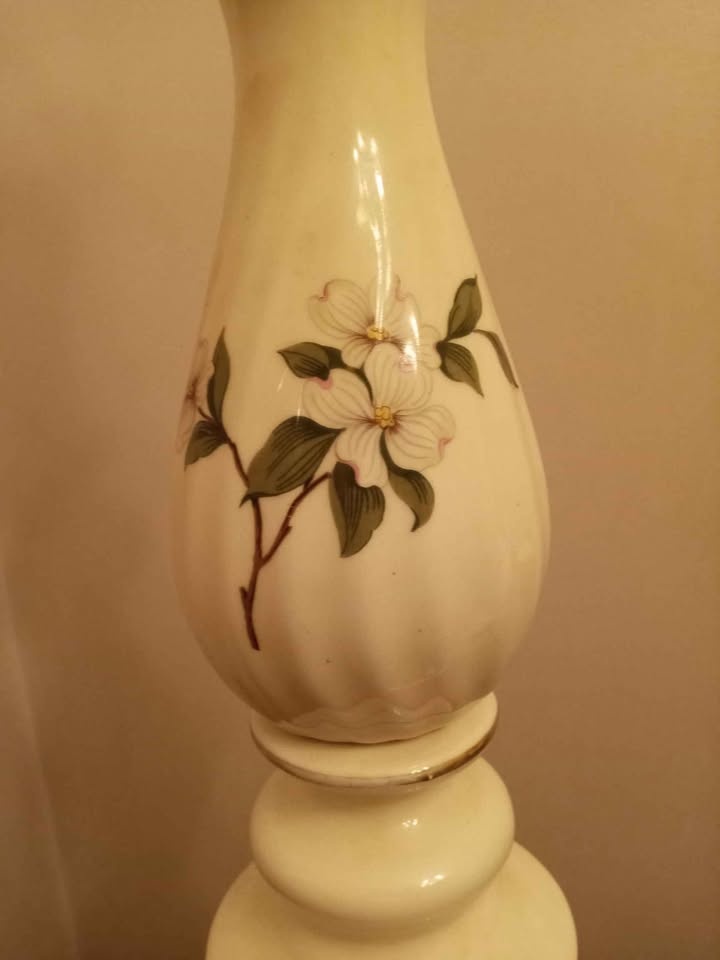 Vintage Victorian Style Porcelain Lamp - photo 3