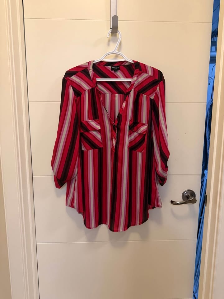 Torrid Harper Georgette Blouse Size 2 (18-20) - photo 2