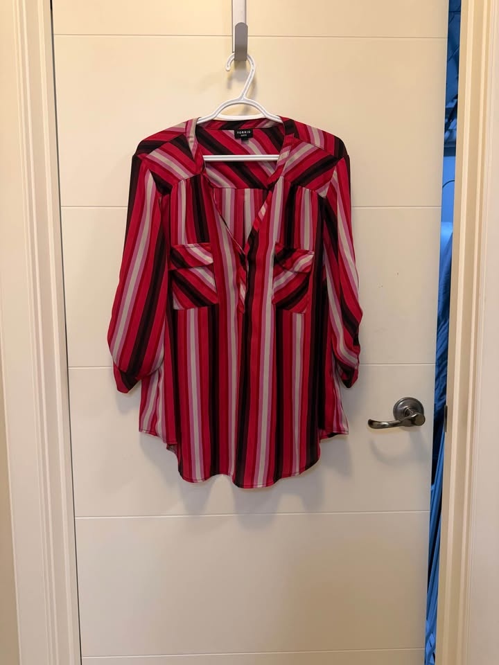 Torrid Harper Georgette Blouse Size 2 (18-20) - photo 4